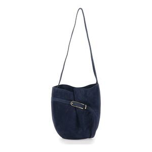 Liffner Women Crossbody Bag Blue With Leather Belt